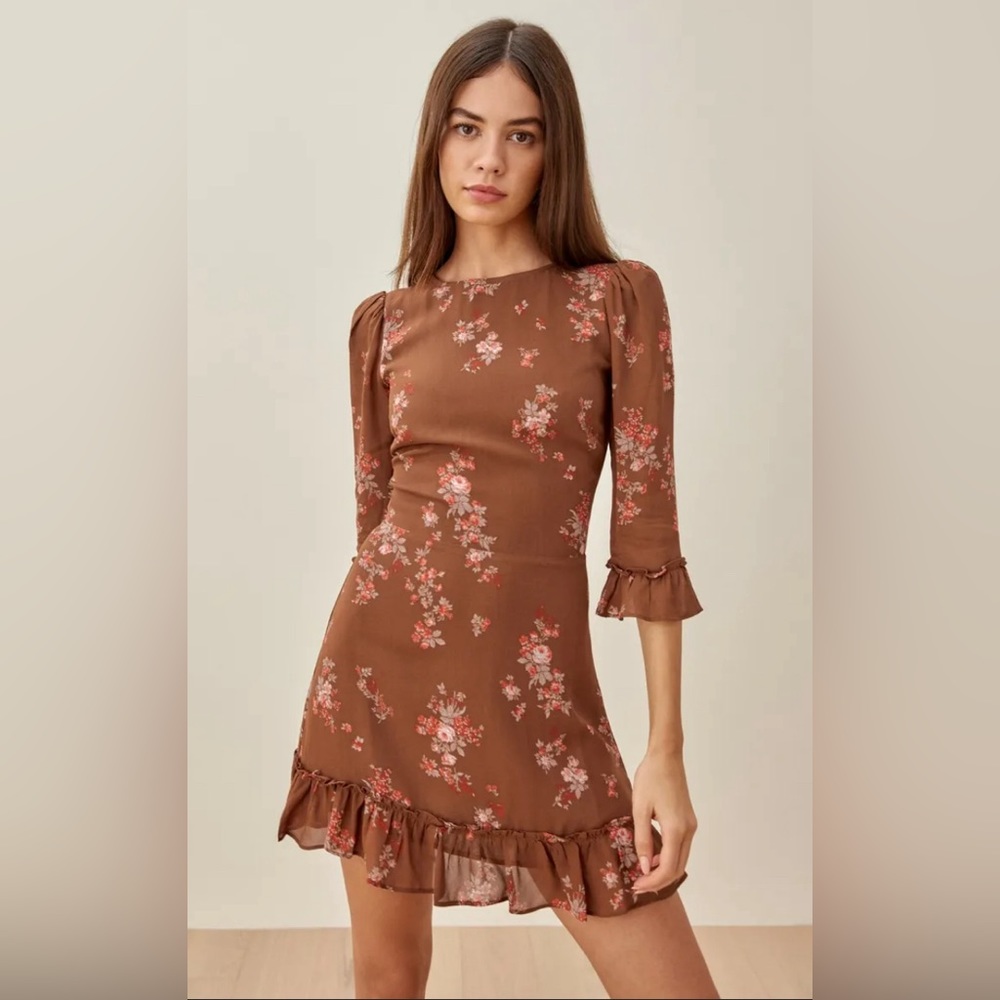 Reformation Doutzen Mini Dress - Nona Floral - Size 2